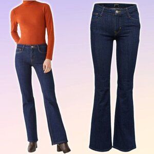 NWT FRANK & OAK The Joan Mid Rise Bootcut Jean Sz 27